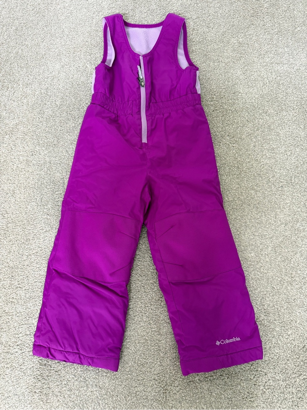Columbia Kids Bright Magenta Snow Overalls